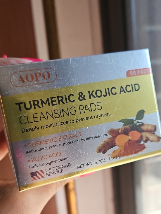 Accessories - AOPO Turmeric & Kojic Acid Cleansing Pads - Yellow Packaging